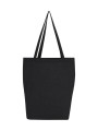 BAGS BY JASSZ Cotton Bag LH with Gusset noir personnalisable